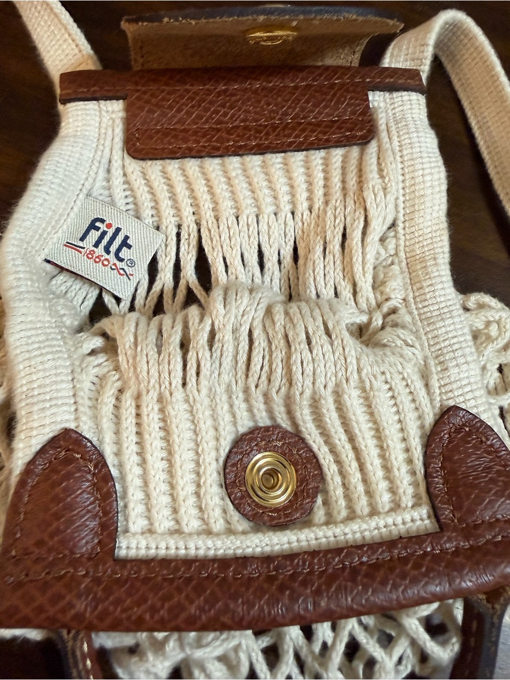 Longchamp LE PLIAGE FILET XS MESH BAG pre-owned - Picture 3 of 4